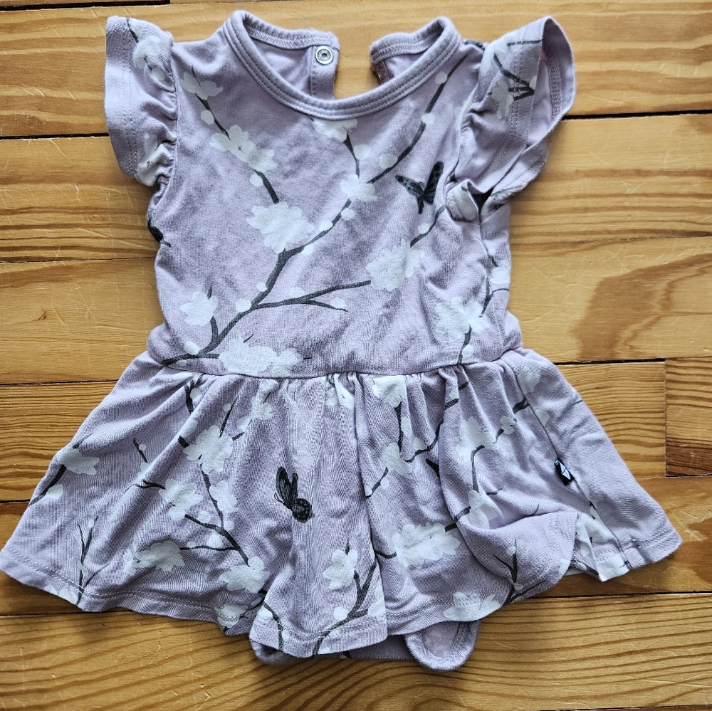 Kyte baby cherry blossom twirl bodysuit